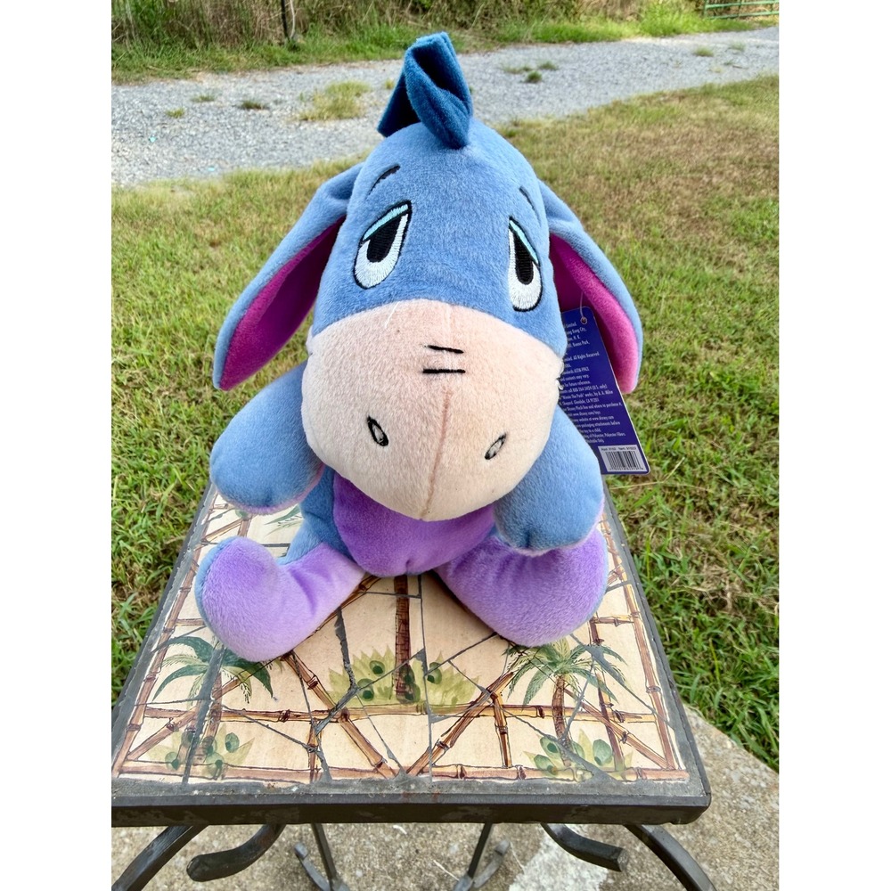 Disney Eeyore Plush My Friends Tigger & Pooh Stuffed Animal Blue Purple 91623